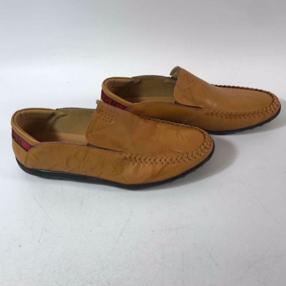 Fashion Men\'s Leather Saddle Stitched Loafer Shoes main image 4